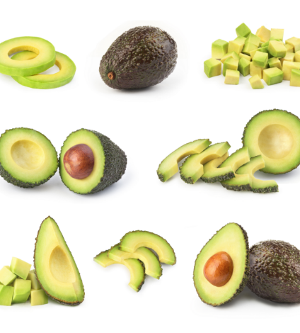 different cuts of avocado