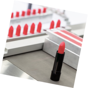 Production line of a lipstick