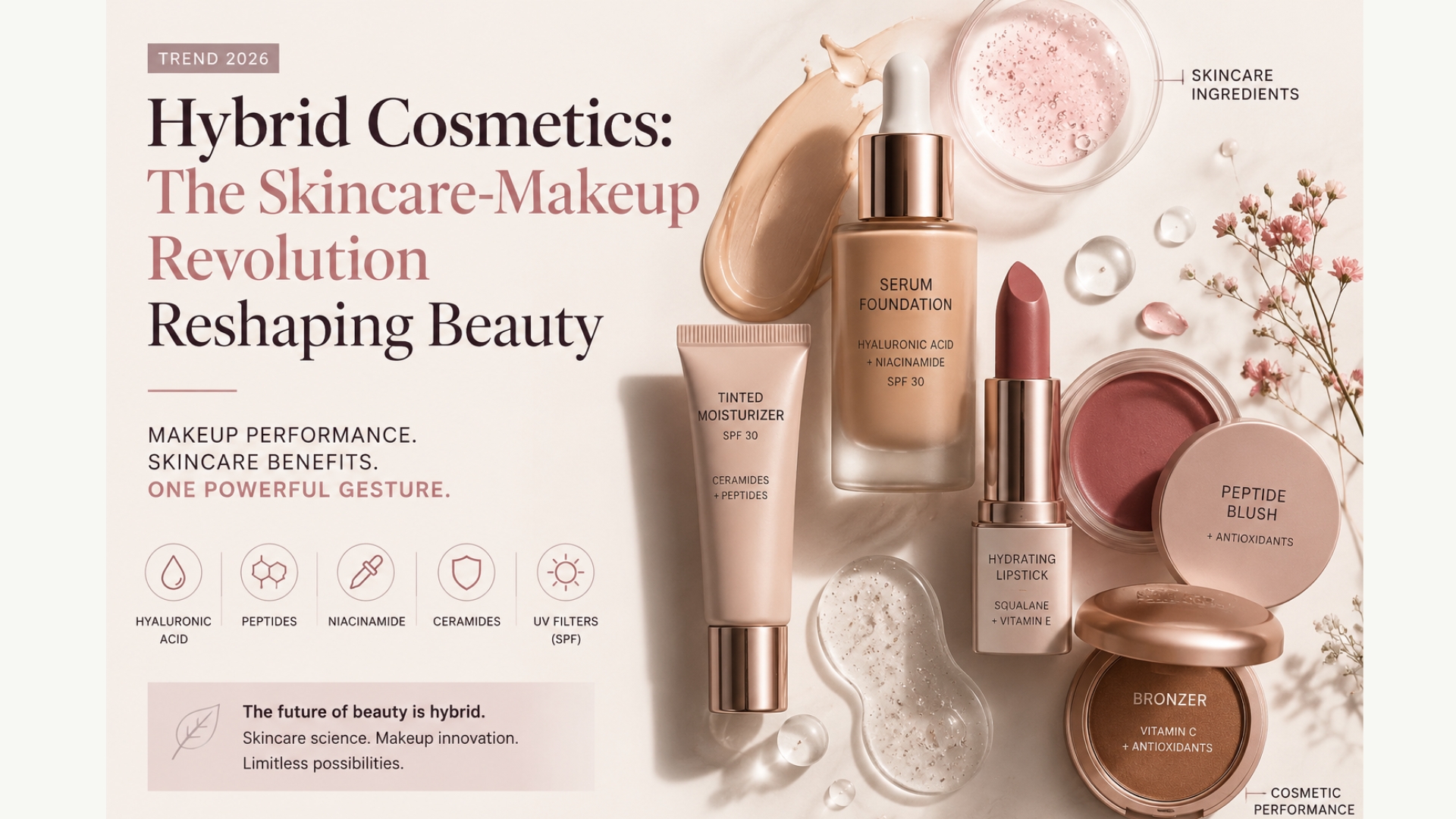 Hybrid Cosmetics: The Skincare-Makeup Revolution Reshaping Beauty